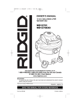 RIDGID WD12701 Owner's manual