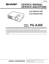 Sharp Notevision PG-A20X User manual