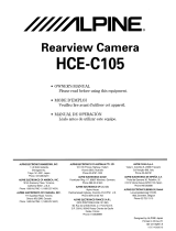 Alpine HCE-C105 - Rear View Camera System User manual