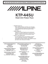Alpine KTP-445U User manual