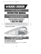 Black & Decker VPX2102 User manual