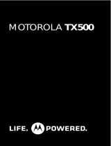 Motorola TX500 User manual