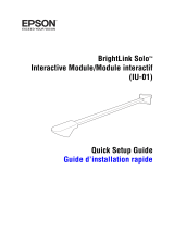 Epson BrightLink Solo Interactive Module (IU-01 Installation guide