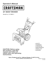 Craftsman 247.886911 User manual