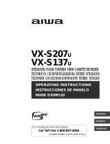 Aiwa VX-S207U User manual