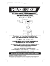 Black & Decker HP18V User manual