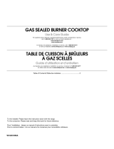 Whirlpool MGC8636WS - 36 in. 5 Burner Gas Cooktop User guide