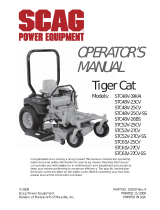 Scag Power Equipment TIGER CAT STC52V-27CV-SS User manual