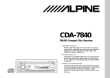Alpine cda-7840 User manual