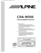 Alpine CDA-W550 Owner's manual