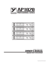 Yorkville Sound AP1020 User manual