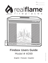 Real Flame Firebox 4099 User manual