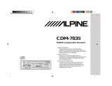 Alpine CDM-7835 Owner's manual