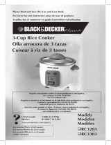 Black & Decker RC3203 User manual