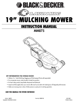 Black & Decker LAWN HOG MM875 User manual