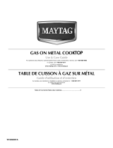 Maytag MGC7430WS - 30 in. 4 Burner Gas Cooktop User guide