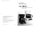 Mr. Coffee DR4-RB User manual