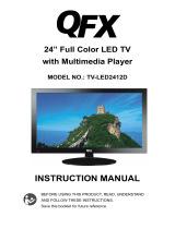 QFX TV-LED2412D User manual