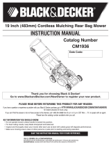 Black & Decker CM1936 User manual