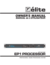 YORKVILLE EP1 PROCESSOR User manual
