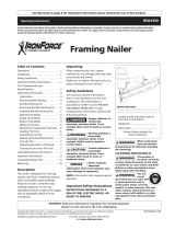 Campbell Hausfeld Framing Nailer IFN21950 User manual