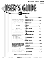 Maytag MD-31 User manual