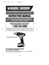 Black & Decker 2VPX VPX1212 User manual