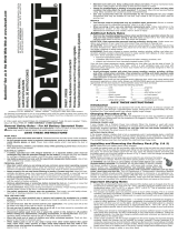 DeWalt DW907 User manual