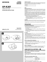 Aiwa XP-R207 User manual