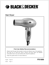 Black & Decker PX1600 User manual
