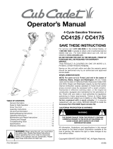 Cub Cadet CC4125 / CC4175 User manual
