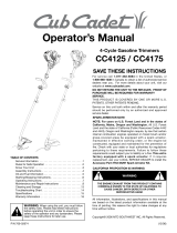 Cub Cadet CC4175 User manual