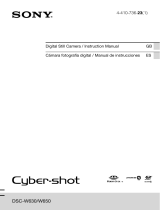 Sony Cyber Shot DSC-W650 User manual