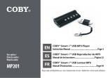 Coby MP-201 2GB User manual