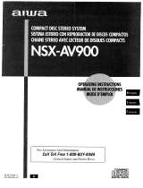 Aiwa NSX-AV900 User manual