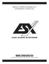 Audio Design SE3500D Owner's manual