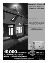 Briggs & Stratton 10000 Watt Home Generator System User manual