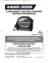 Black & Decker 6 AMP SMART BATTERY CHARGER User manual