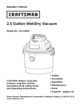 Craftsman 125.12001 User manual