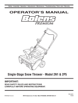 Bolens 2P5 User manual