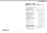 Roland KR-111 Owner's manual