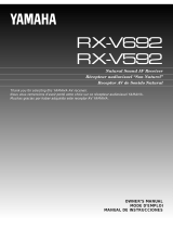 Yamaha RX-V592RDS Owner's manual