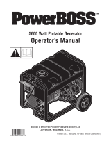 Simplicity PowerBoss PowerBOSS 5600 Watt Portable Generator User manual