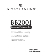 Altec Lansing BB2001 User manual