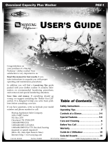 Maytag Perfoma MGRH752BDS User manual