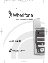 Wherify Wireless Wherifone G550 User manual