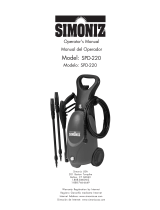 Simoniz SPD-220 User manual