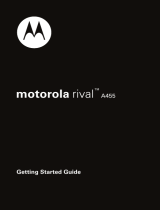 Motorola A455 - Rival Cell Phone User guide