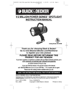 Black & Decker Power Series V-2 Million User manual