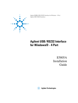 Agilent Technologies E5805A User manual